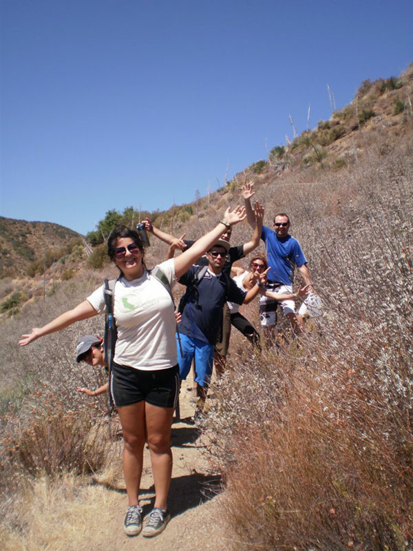 people hiking