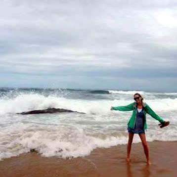 Melissa Miller at the beach