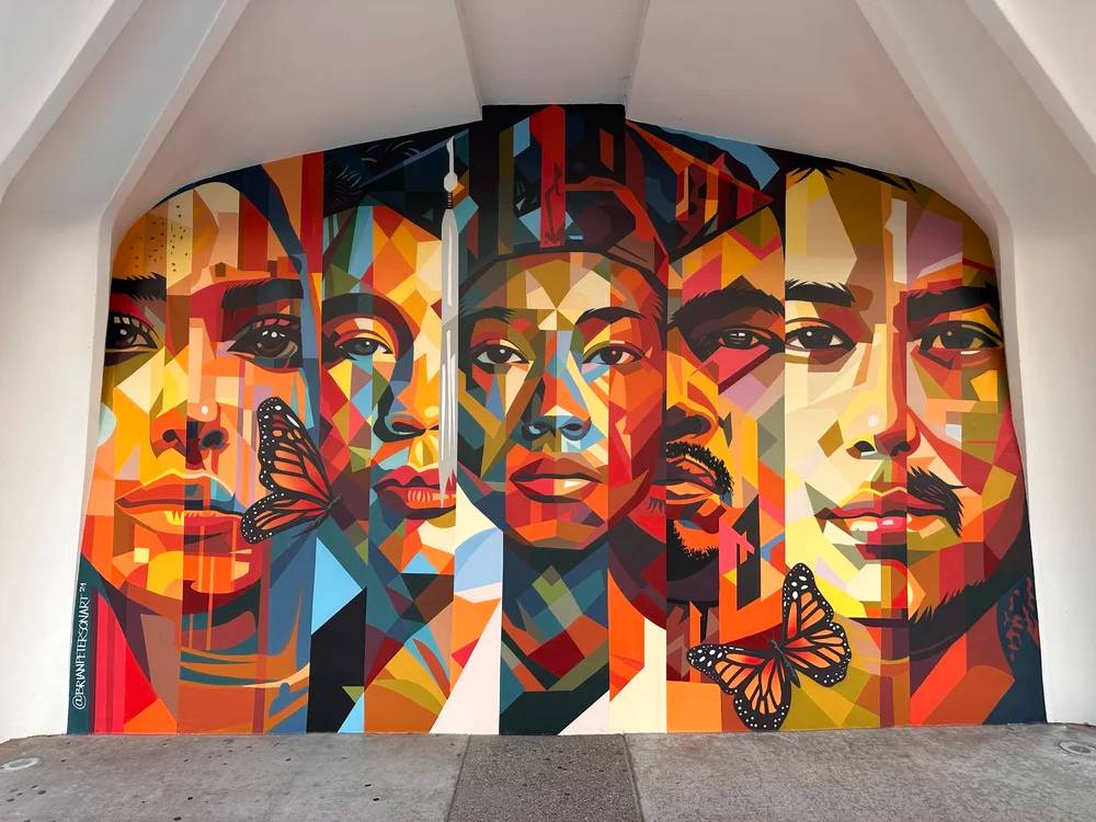 Humanities building mural